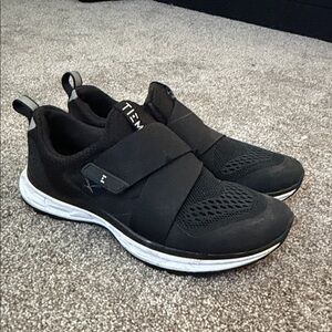 TIEM Black and White Womens Cycle Shoes with SPD Cleats